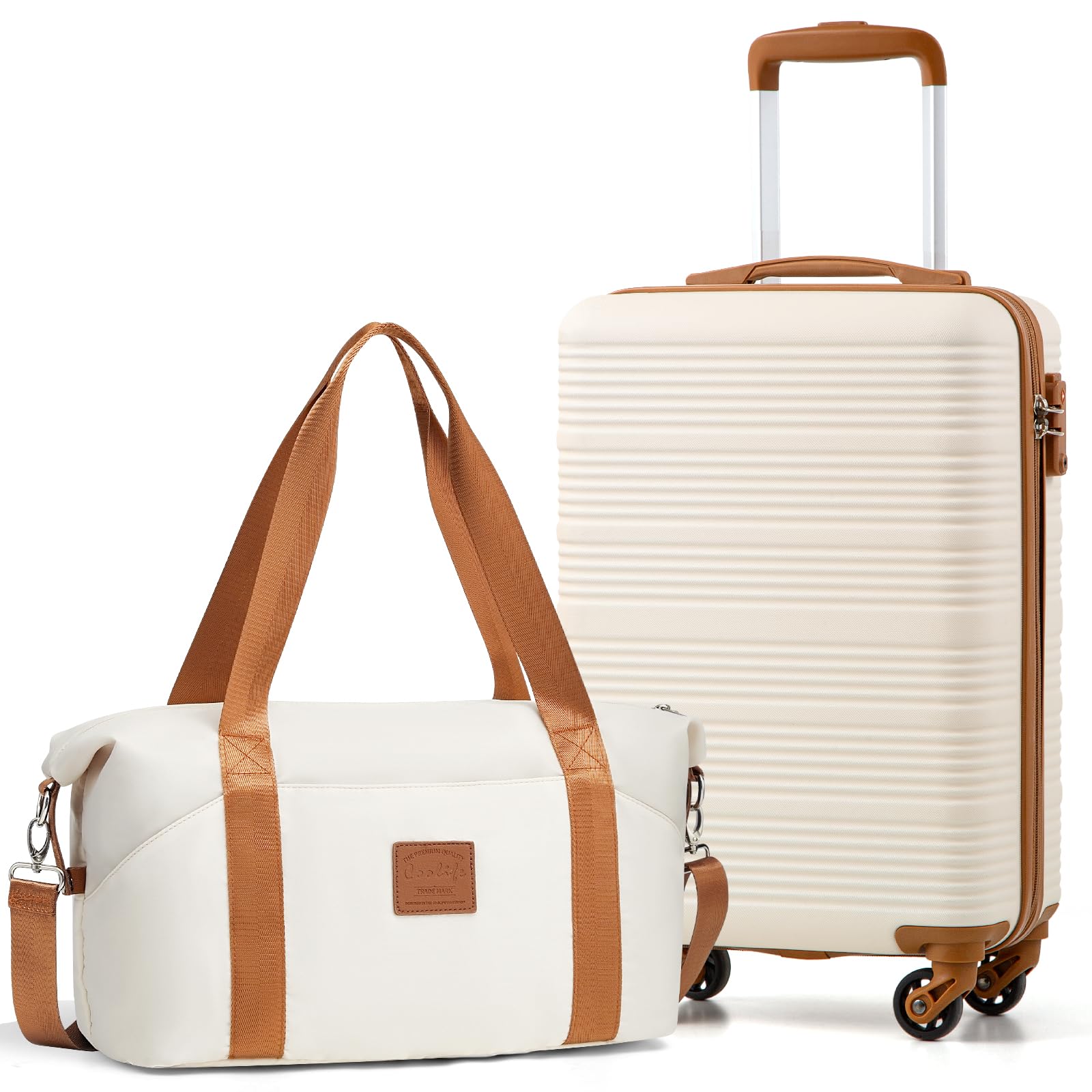 COOLIFE Kabinenkoffer 55X35X20cm für Ryanair Fluggesellschaft Handgepäck Kabinengepäck Hartschlagenkoffer Leichtgewicht mit TSA-Schloss und 4 Spinner-Rädern