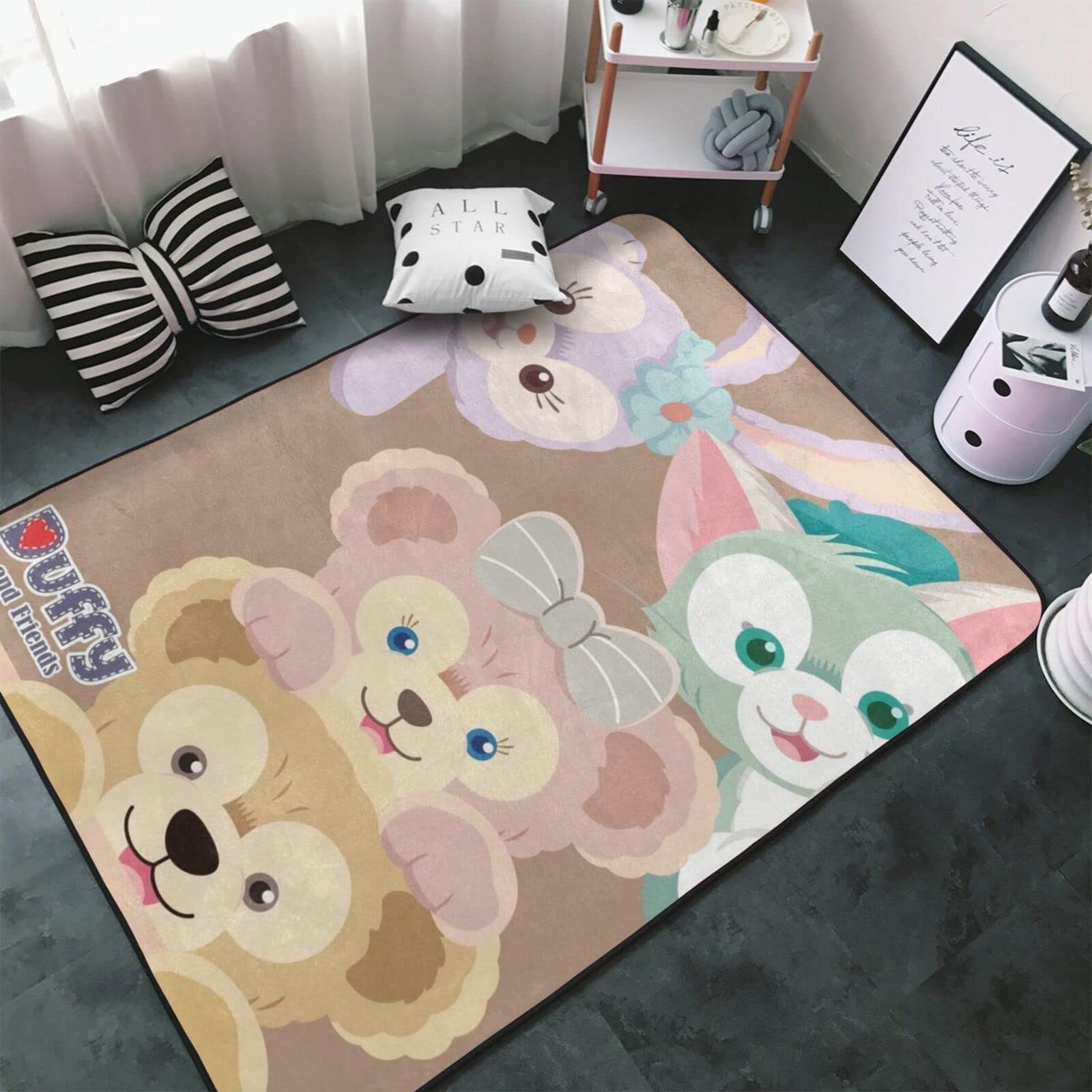 【35周年記念】ダッフィー　カーペット　じゅうたん　ラグ 35周年記念】ダッフィー カーペット じゅうたん ラグ 35周年記念