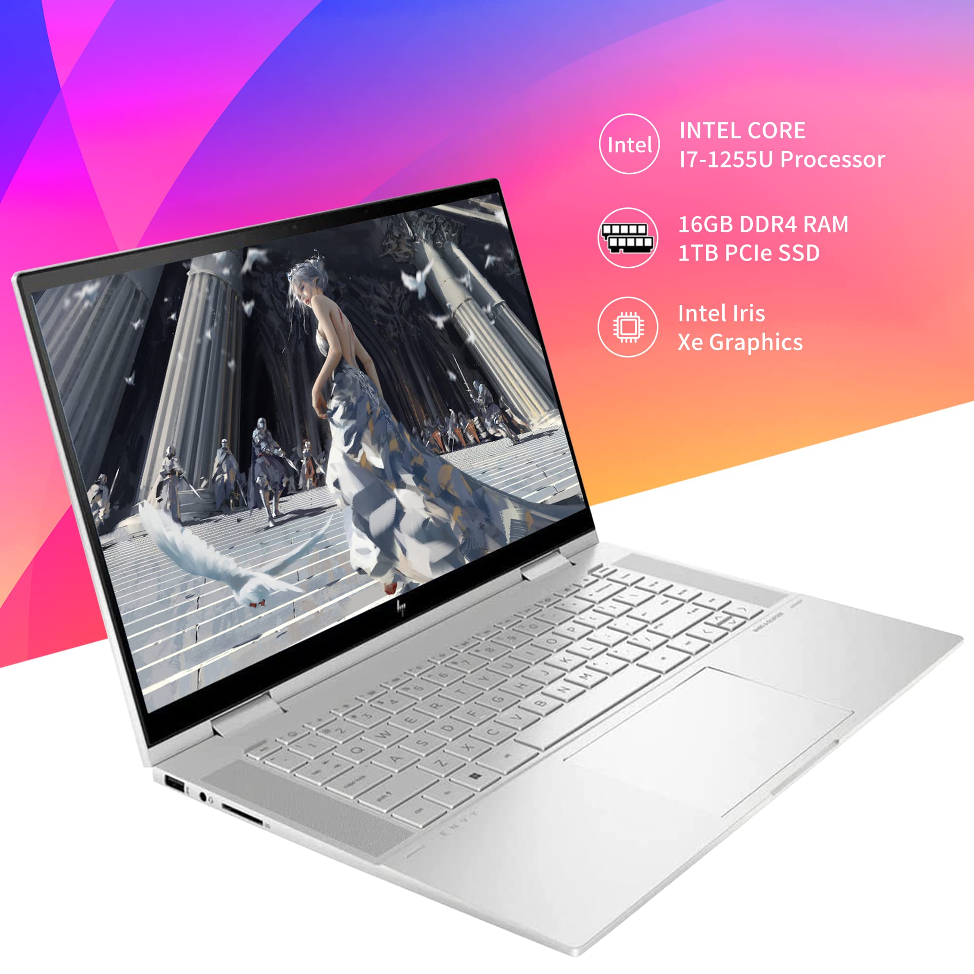 ★2in1 タッチ★ hp Envy x360 16GB 512GB_755 Amazon.com: HP Envy x360 2-in-1 Touchscreen Laptop, 14