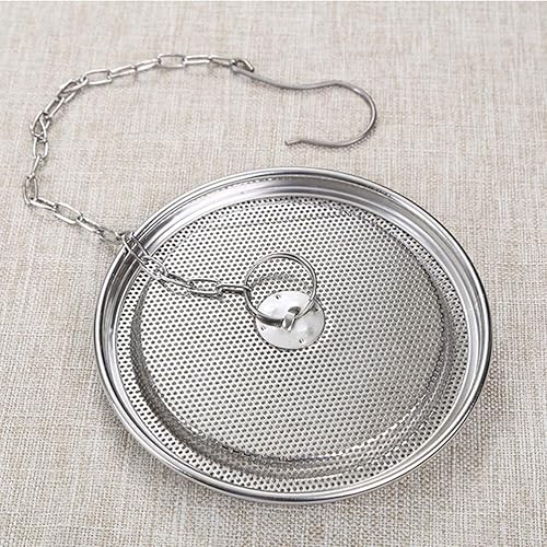 Miniatura 7 de Filtros de té de grado comercial D 5.9 X H 5.5 acero inoxidable genuino condimento sopa salmuera cesta 188 perforado colador - Sistema de bloqueo de