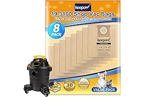 KEEPO Vacuum Bags for Stanley - 19-3100 Shop Vac Bags Compatible with...