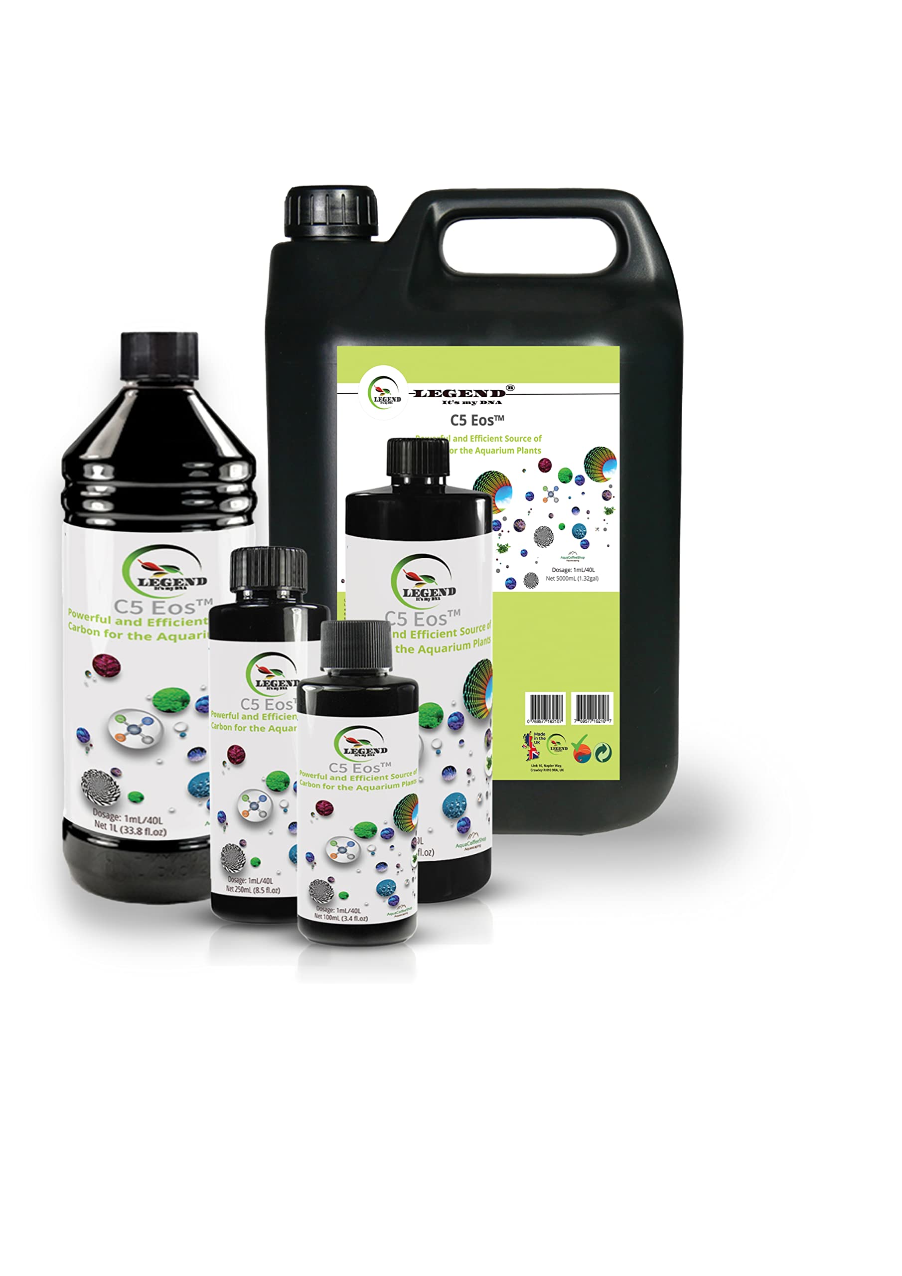 Legend C5 Eos płynny węgiel 100 ml, 250 ml, 500 ml, 1000 ml CO2 nawóz do roślin akwariowych (5000 ml)