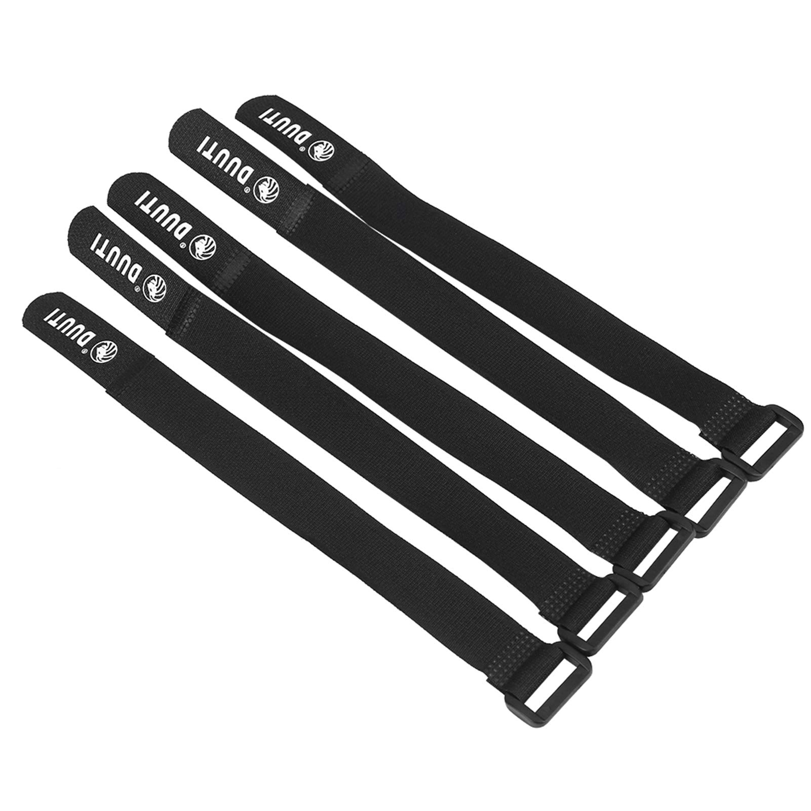 5Pcs Ratchet Tie Down Straps Handlebar Tie Straps for Rode Mountain Motorcycle Cyclying(Black)