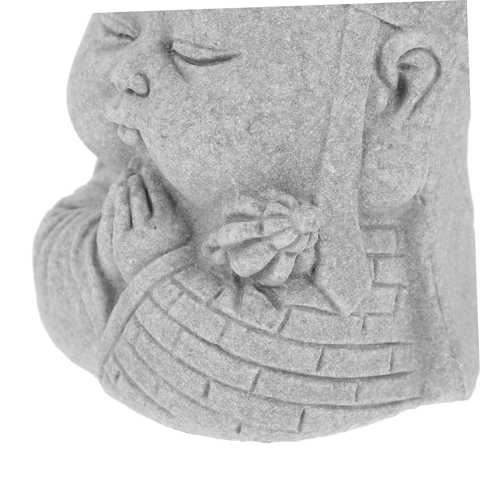 BESPORTBLE 3piezas Estatua De Buda para Acuario Escultura De Arenisca Decorativa Adorno para Jardín y Hogar Miniatura De para Peceras y Espacios Interiores