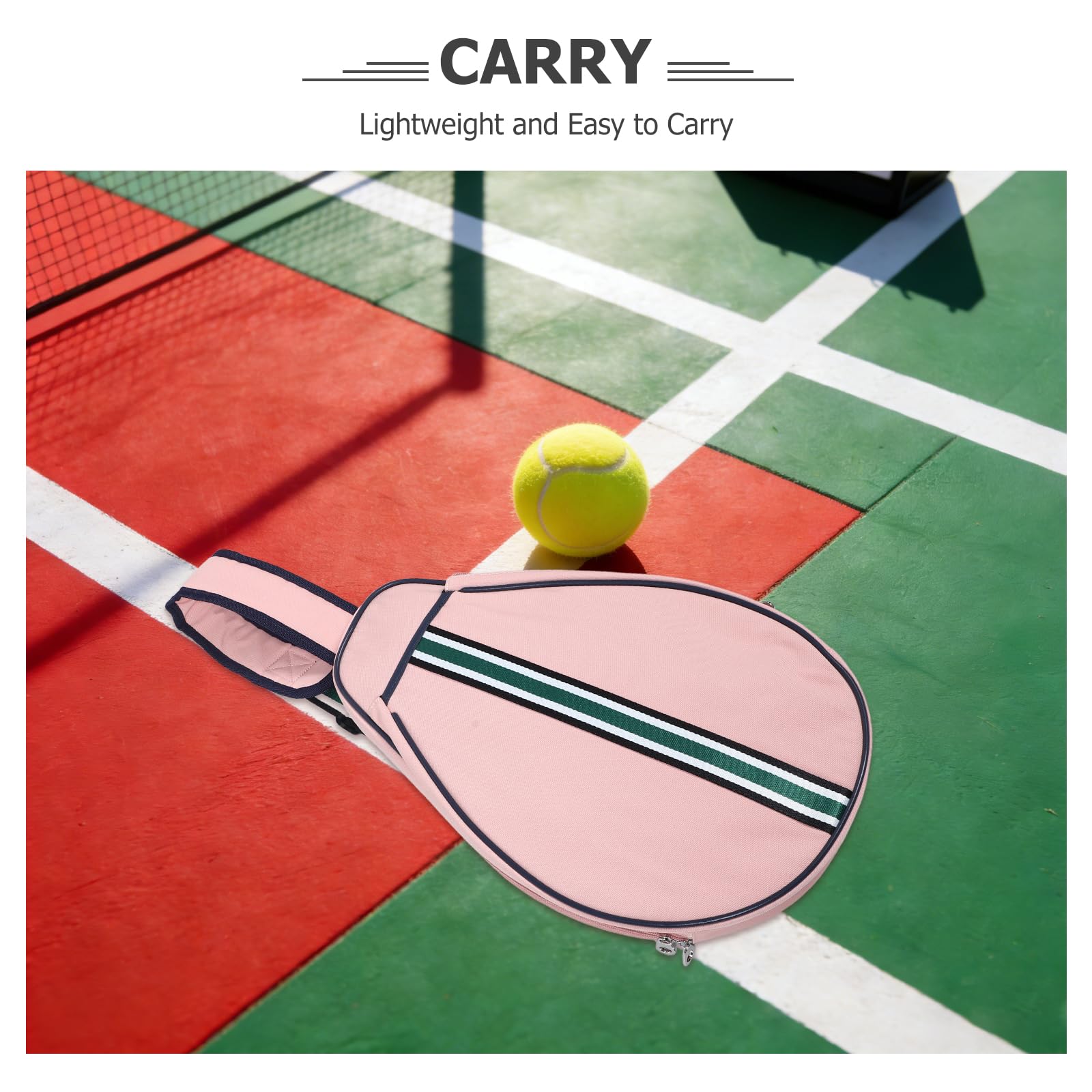 Gatuida Bolsa para Raqueta de Bádminton para Mujer, Bandolera Ajustable Hombro, Color Rosa, Funda Deportiva, Compatible Raquetas de Tenis y Bádminton para Entrenamiento y Competición