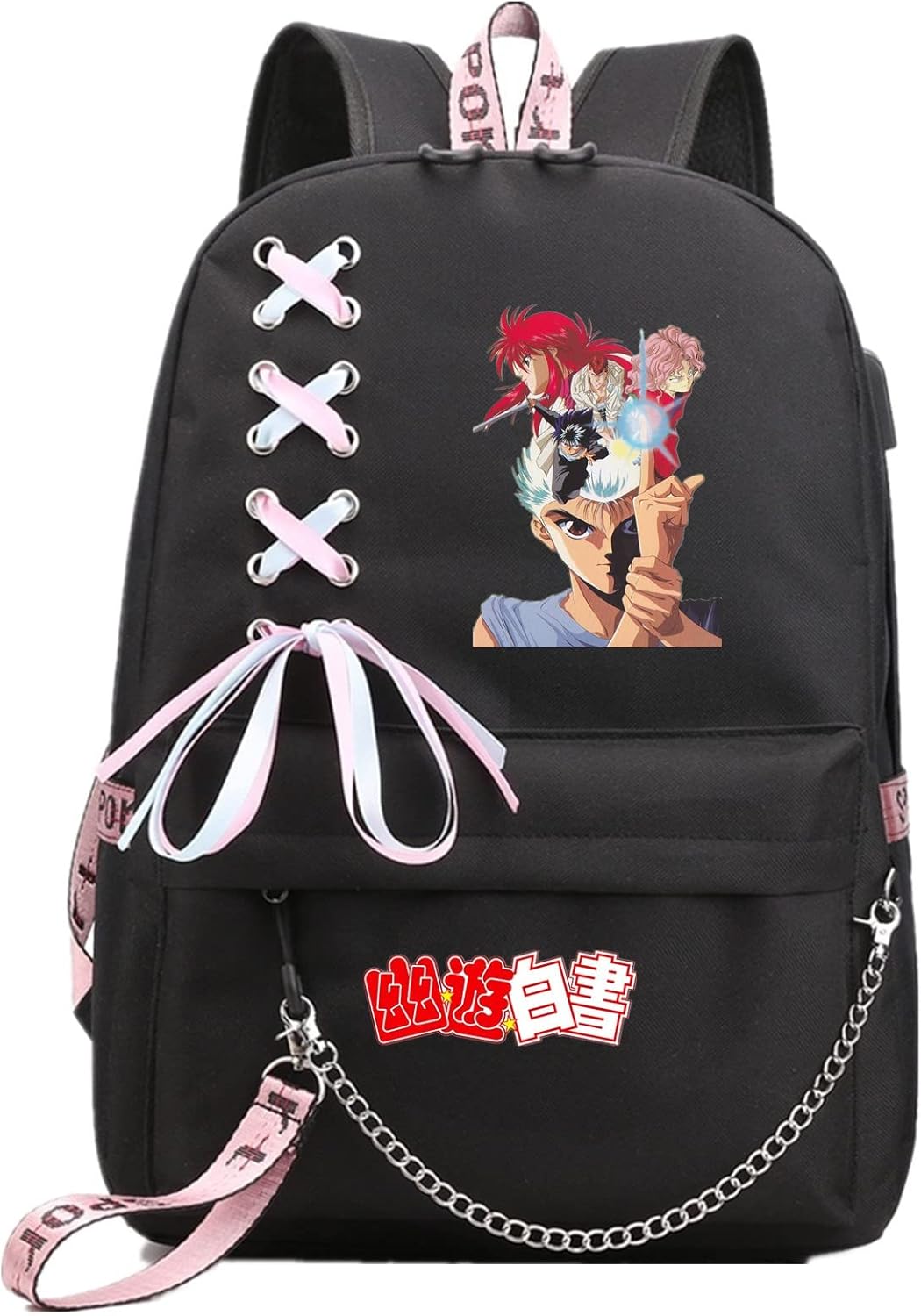 ISaikoy Anime Yu Yu Hakusho Backpack Shoulder Bag Bookbag Student School Bag Daypack Satchel 1