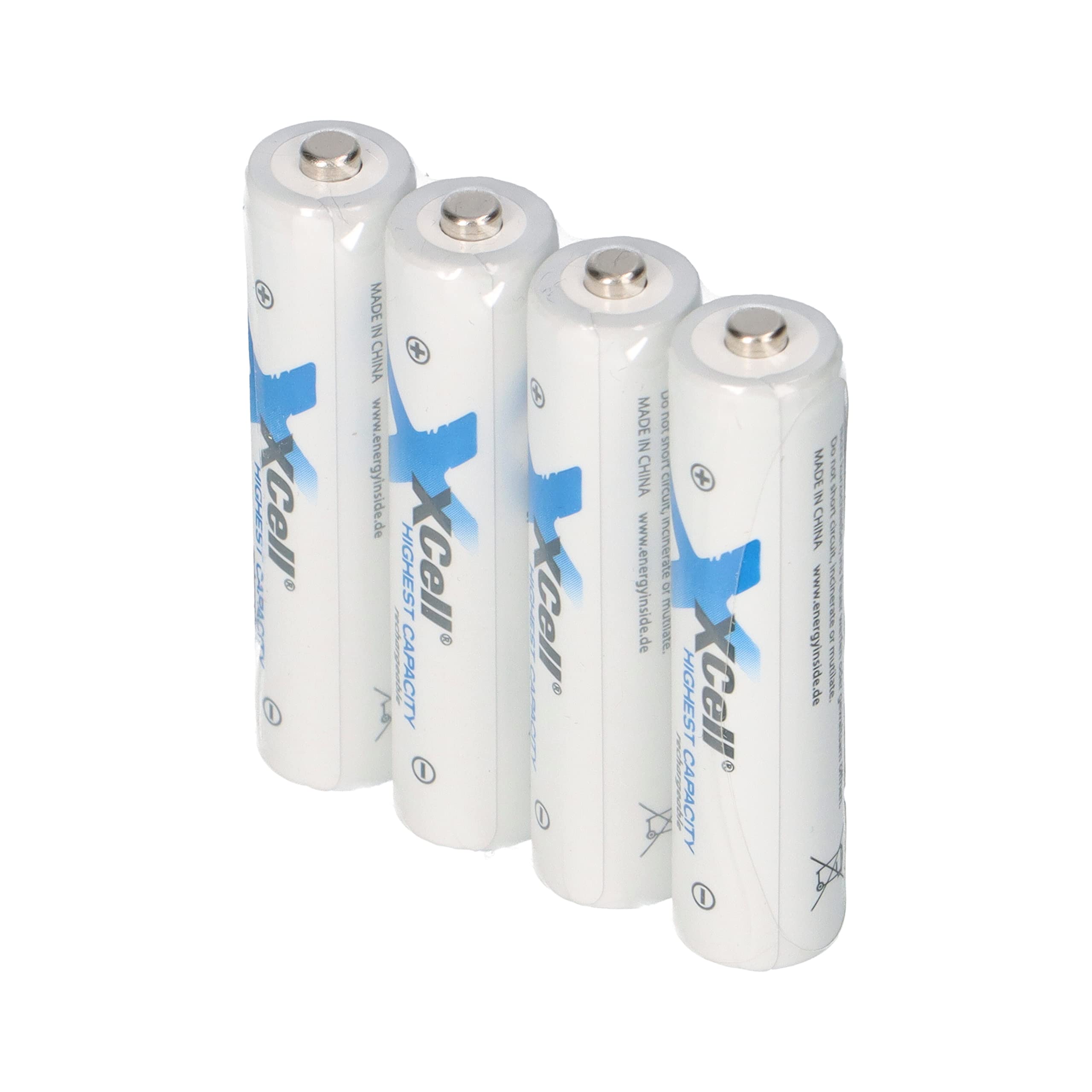 20 batterie tipo 1150 mAh, 1,2 V, NiMH Micro AAA, ricaricabili ad alta capacità, bassa autoscarica, ideali per flash, controller Wii e Xbox (20 x AAA)