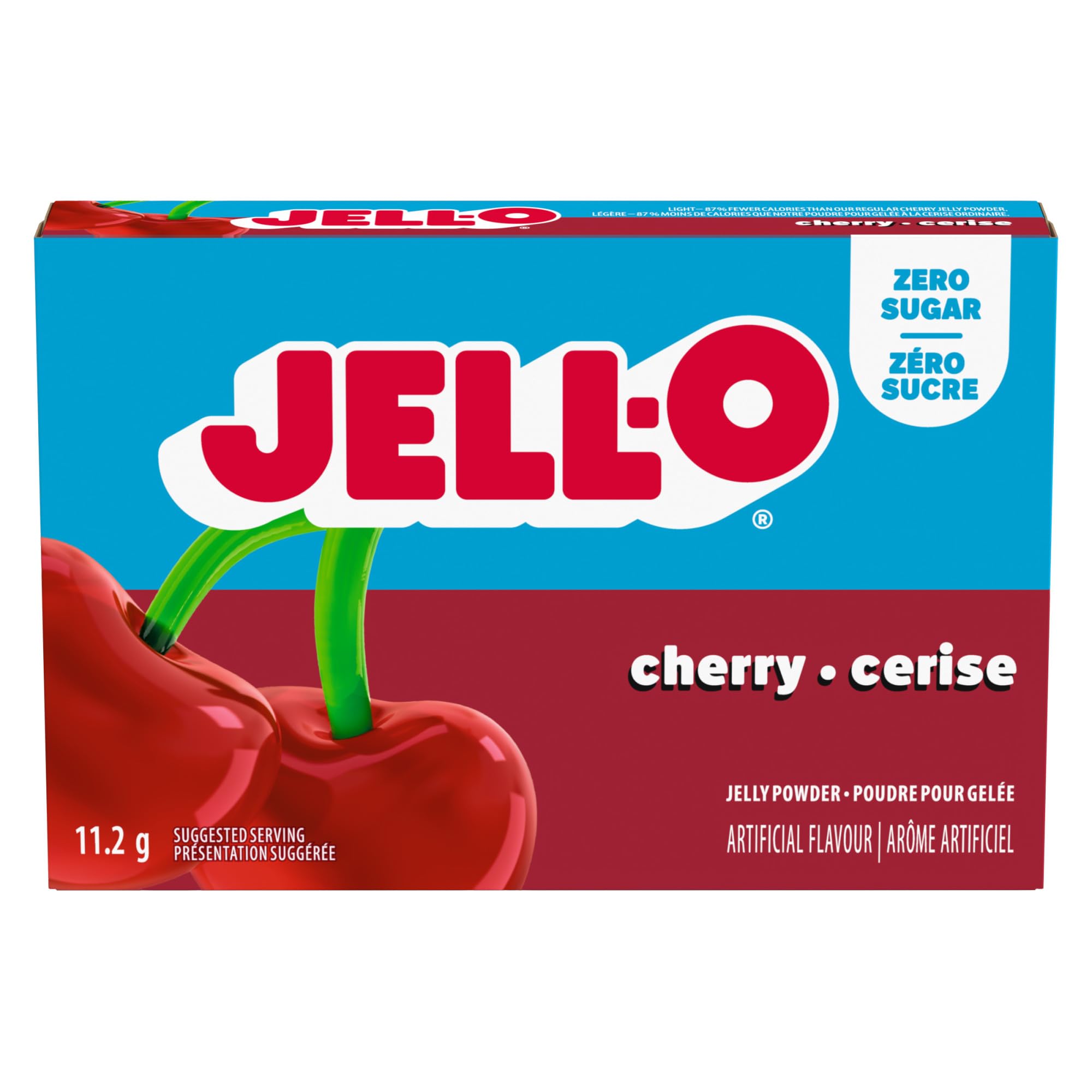 Jell-O Zero Sugar Cherry Jelly Powder Mix, 11.2 g Box : Amazon.ca