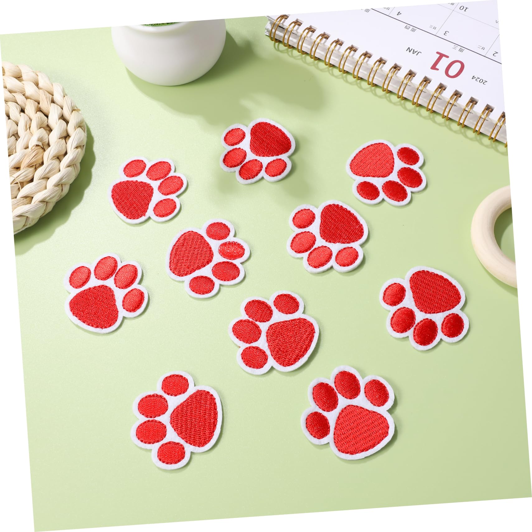 SHINEOFI 100pezzi Toppe Ricamate Per Applique Cane Per Abbigliamento e Accessori Te Per Giubbotti e