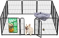 Vista 39 de FXW Homeplus Unleashed Corralito para Perros de Interior - Juego Sin Estrés y Seguro, Resistente de 40 Pulgadas 6 Paneles Corralito para Perros Negro