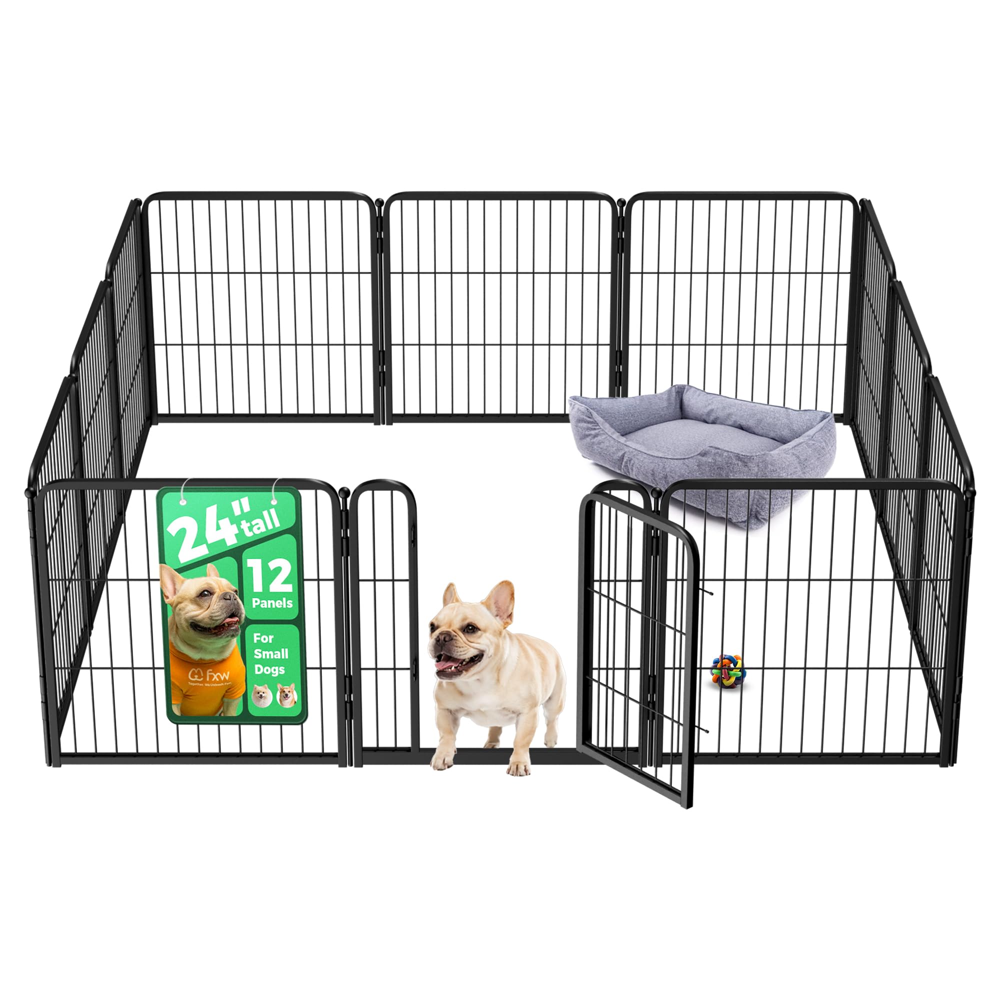FXW Homeplus Indoor Dog Playpen, 60cm(H), 12 Panels — image 1
