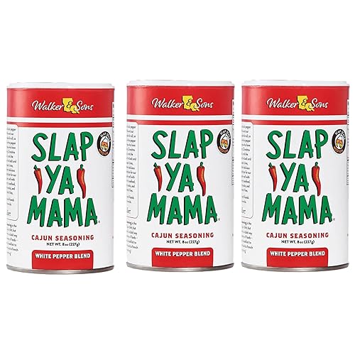 Slap Ya Mama - Mezcla de pimienta blanca de 8 onzas, paquete de 3