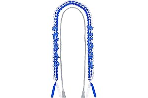 2024 Graduation Ribbon Lei and Honor Cord Braided Necklace