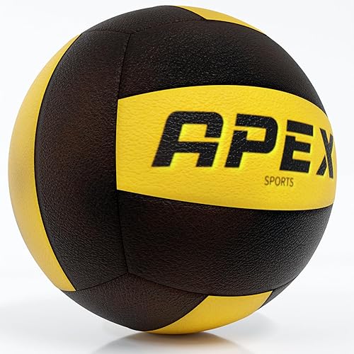 Miniatura 3 de Voleibol profesional - Tamaño y peso oficiales, calidad premium, alta visibilidad, negro y amarillo, ideal para juegos competitivos y recreativos