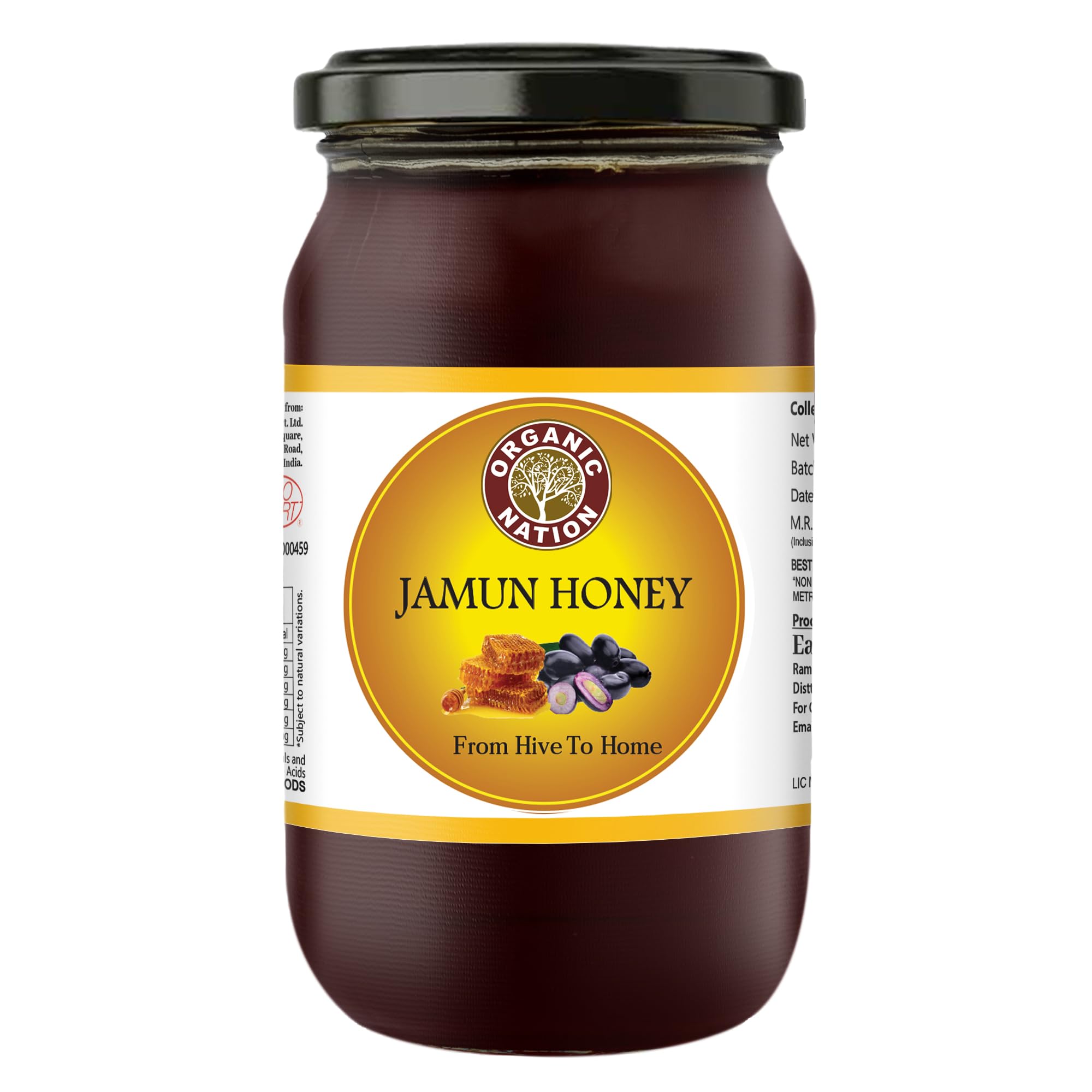 See full amazon price history chart for ORGANIC NATION Raw Organic Jamun Honey German Lab Tested Organic Certified Pure Natural Unprocessed Original Honey Best For Use In Breakfast Cereal, Green Tea, Pancakes | 500 GM Glass Jar (Pack of 1) ORGANIC NATION Raw Organic Jamun Honey German Lab Tested Organic Certified Pure Natural Unprocessed Original Honey Best For Use In Breakfast Cereal, Green Tea, Pancakes | 500 GM Glass Jar (Pack of 1) (B095LZN47N) Amazon Price History, Amazon Price Tracker