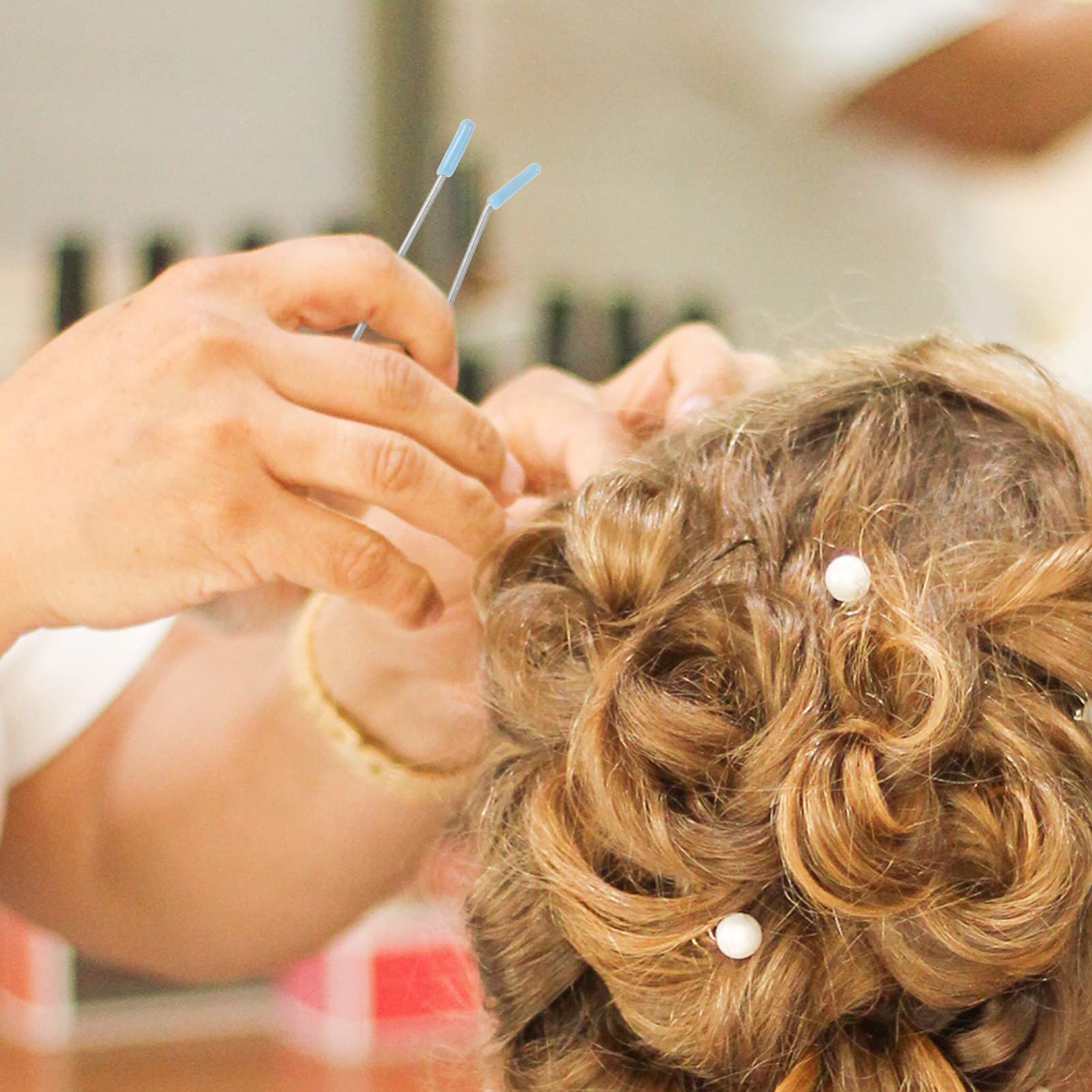 Didiseaon 100 Piezas Soporte De Rizos Varillas De Permanente De Cabello En Espiral Rulos En Espiral Herramientas Eléctricas Traje De Hombre Rizador De Cabello Para Mujeres Rulos Para El