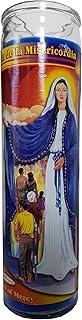 Retina de la Misericordia (Queen of Mercy) Blue Pillar Candle