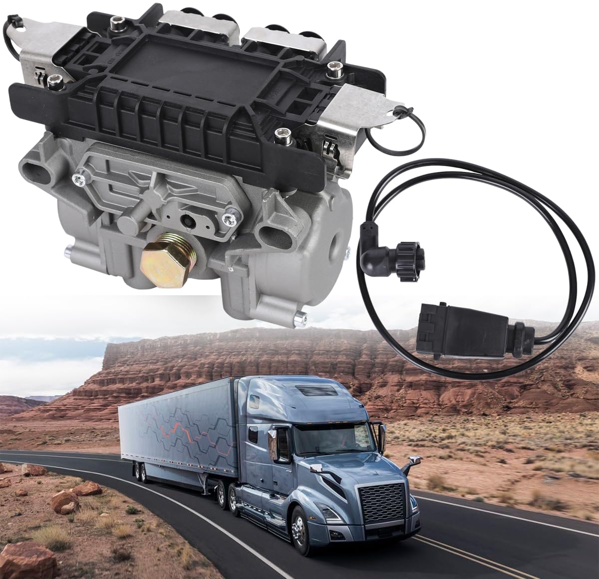 S4005001030 ABS Ecu/Valve Assy TCS 2 Trailer with Harness 4S/3M Imperial Thread Compatible for Volvo Mack Replace# 8235-S4005001030 4005001030 S4005001037 TDAS4005001030