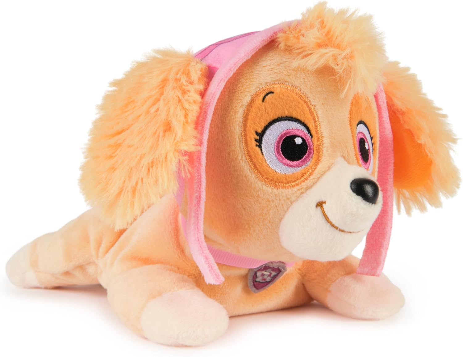 Paw Patrol GUND Skye Plush, Bean Bag Kids Toys, Lounging Skye Plush Toy, Weighted Stuffed Animal, Sensory Toy for Ages 1 and Up, 8”