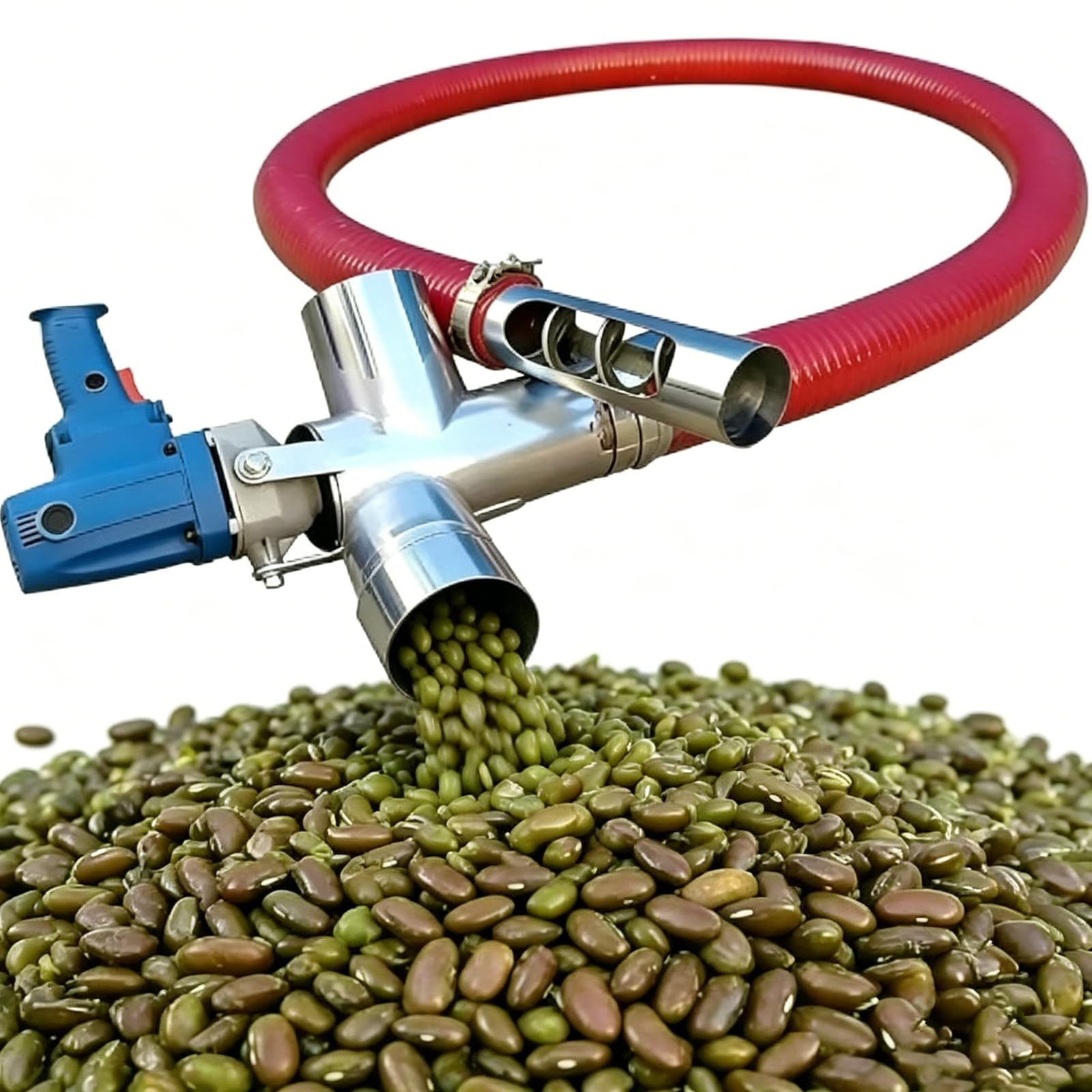 Alimentador de tornillo sinfín para grano y bomba industrial flexible de 1500W y 1,5 metros