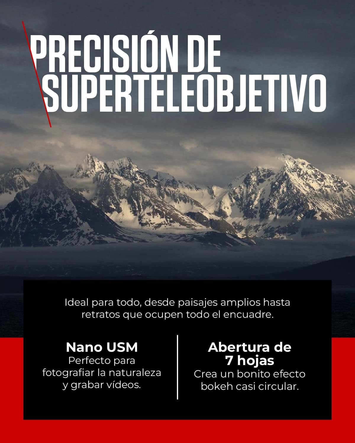 Canon Objetivo RF 24-240mm F4-6.3 IS USM - Lente Teleobjetivo y Gran Angular Zoom 10x para Naturaleza, Paisajes y Ciudad | Compatible Sistema EOS R