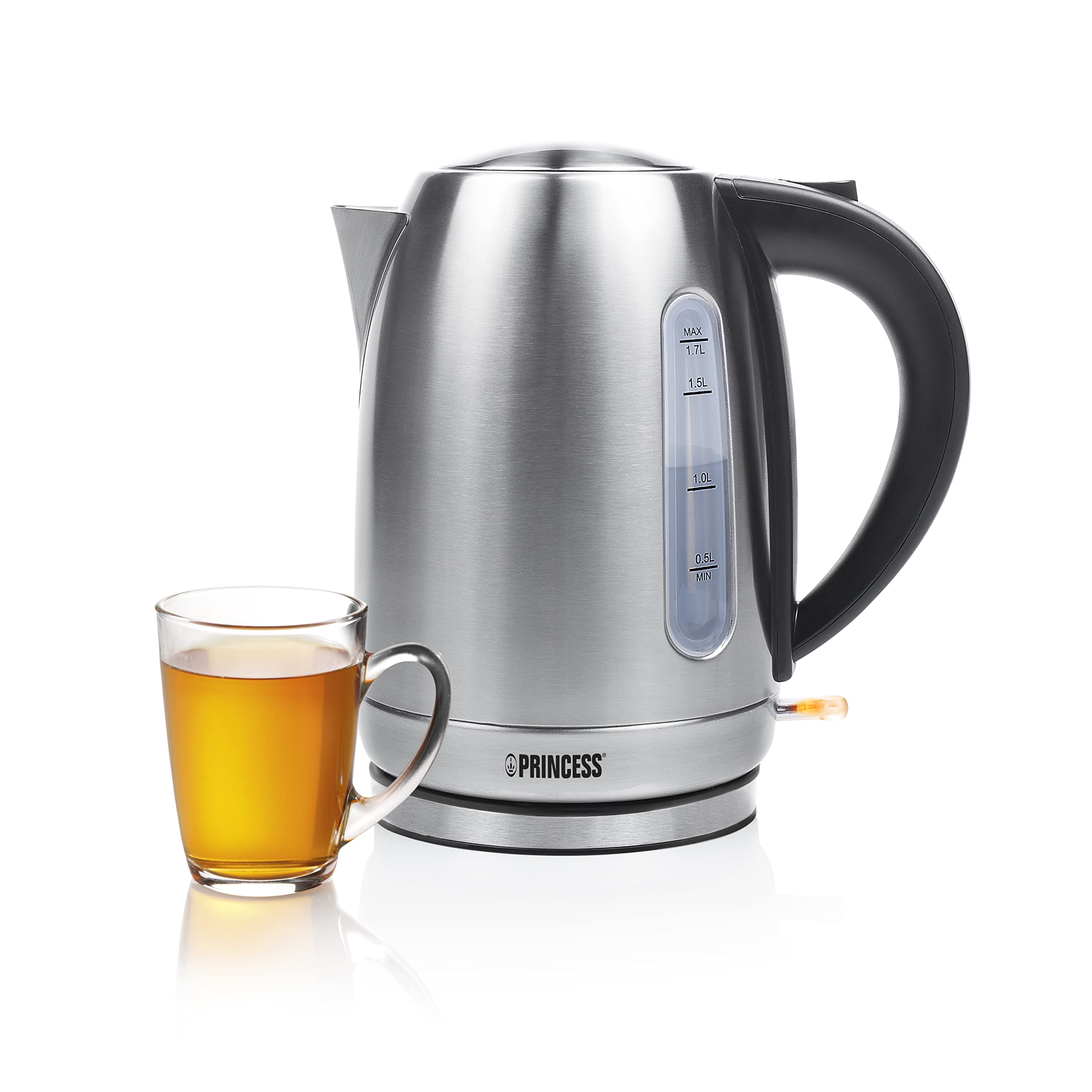 Princess 236018 – Hervidor, Volumen 1.7 litros, Acero Inoxidable (01.236018.01.001)