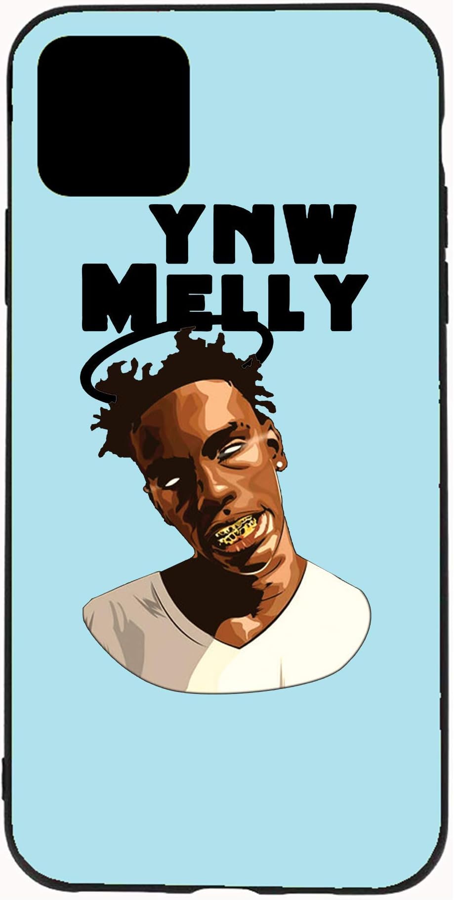 YNW Melly Phone Case for iPhone 11/11 Pro/11 Pro Max Case Slim Bumper TPU Supreme Cases Cover Tempered Glass Art Gifts