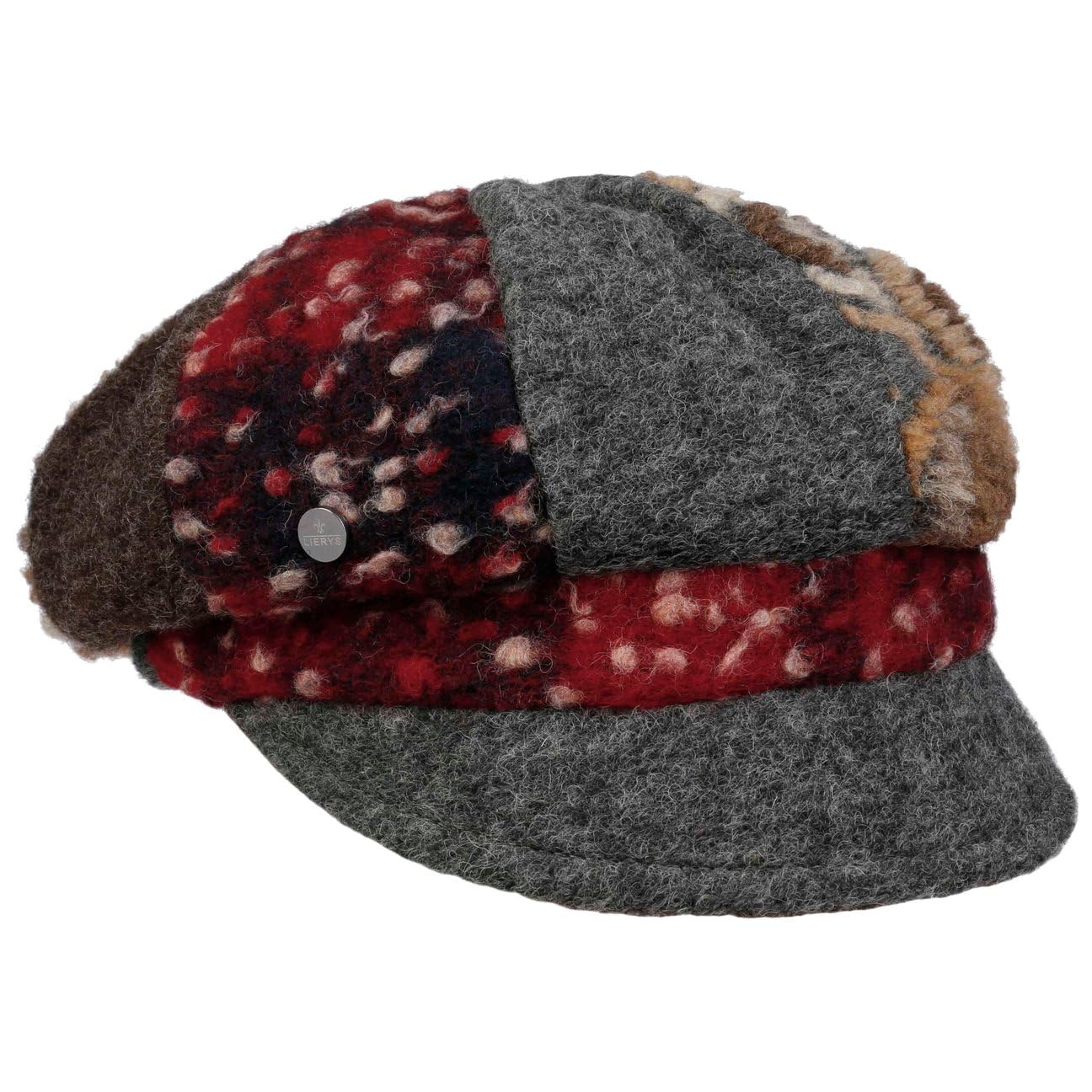LIERYS Cosiella Patchwork Ballonmütze Damen Made in Italy