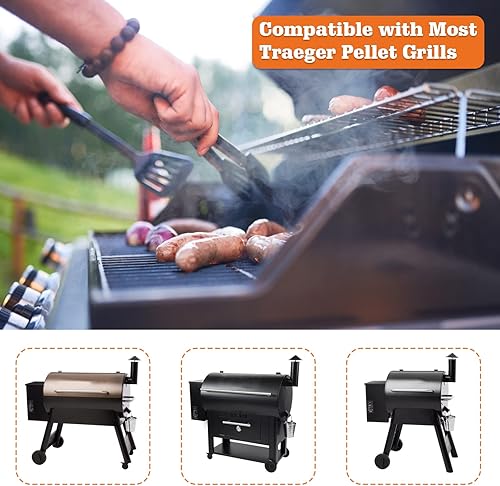 Miniatura 5 de Kit de bujes de motor de barrena de encendido directo de 17 pulgadas, repuesto para la mayoría de las parrillas de pellets Traeger