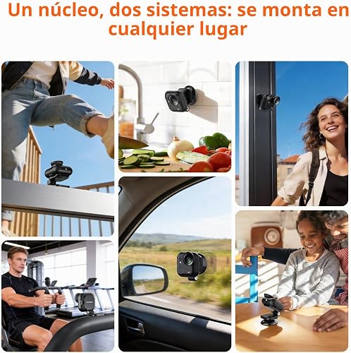 AMAZEAR 2-in-1 Quick Mount for Insta360 GO Ultra Accessories, Metal Bracket Insta 360 Magnetic and Suction Cup Adapter Holder with Super-Strong Magnets, Seamless, Compact, Lightweight, Black - 4