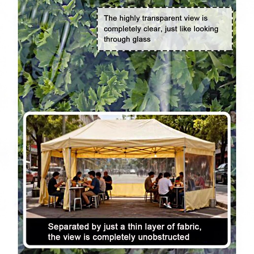 Lona transparente de PVC para limpieza industrial, 4,5 x 5 m, resistente a la intemperie, protección contra la lluvia, soluciones de partición versátiles, material resistente al agua