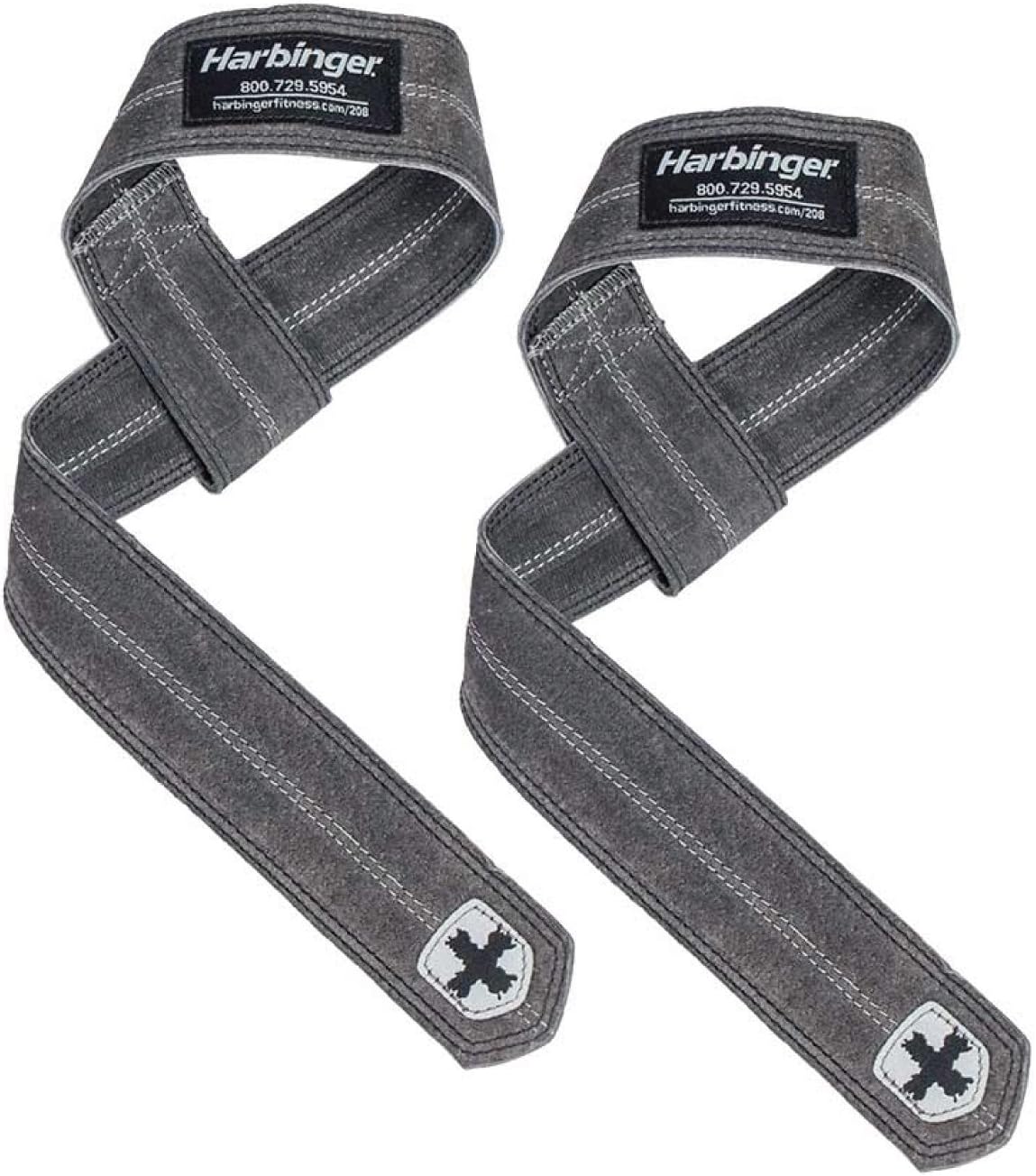 Harbinger DuraHide Real Leather Lifting Straps, Black : Sports & Outdoors