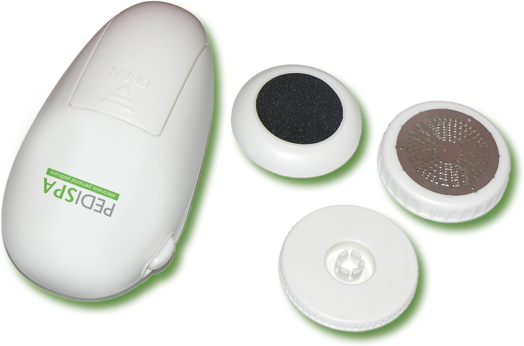 Viatek PS01G Pedi-Spa Battery Operated, Cream, 5"x 3"x 2.5", Electronic Personal Pedicure