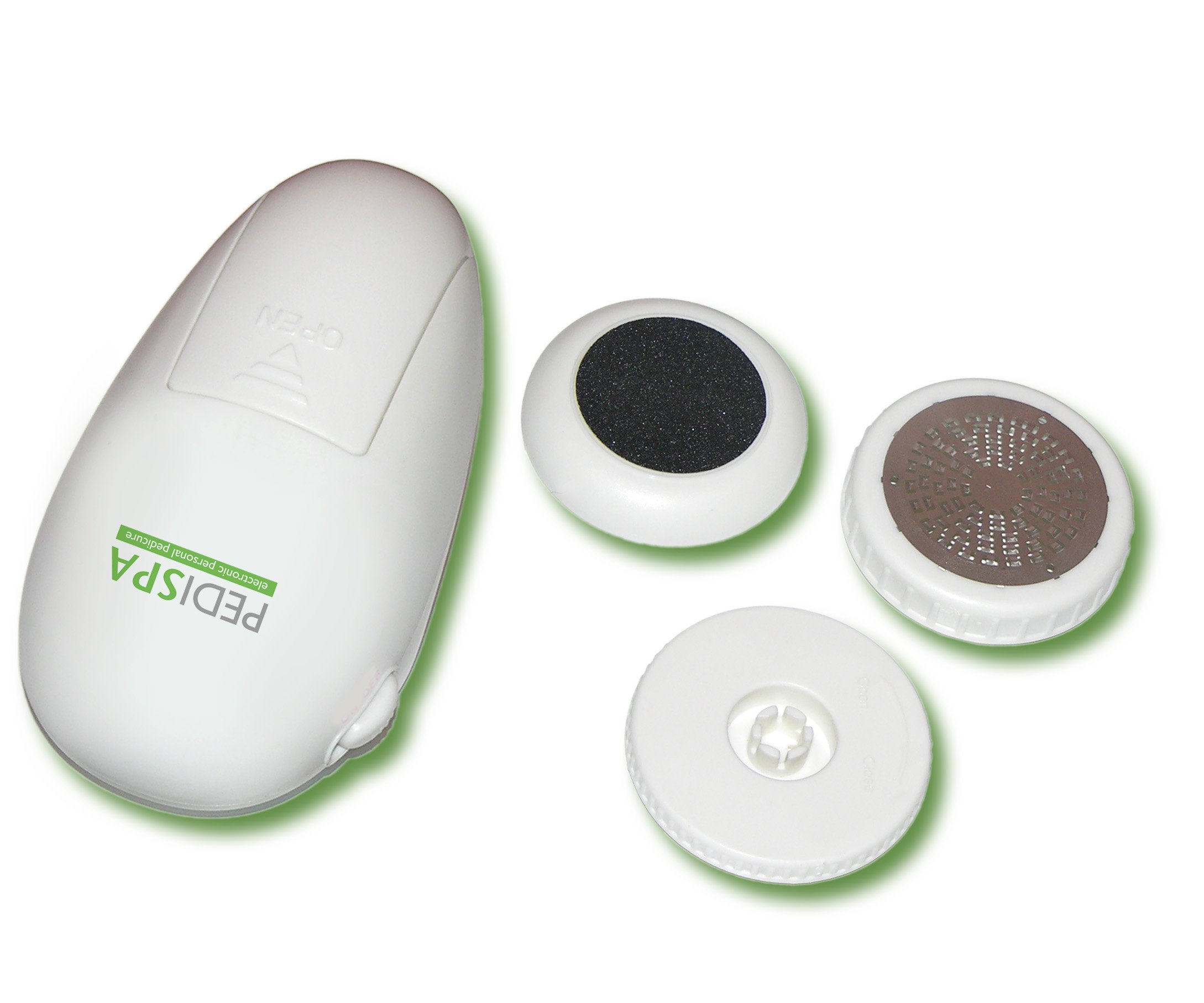 Viatek PS01G Pedi-Spa Battery Operated, Cream, 5"x 3"x 2.5", Electronic Personal Pedicure