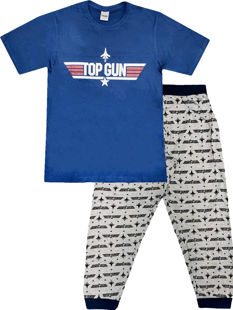 Prettycrowd Men's Top Gun Official Character Pyjamas Pyjama Set Nightwear Lounge Bottoms T Shirt Gift M