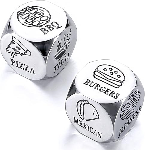 Regalos de dados de aniversario para él, ella, novio, novia, acero 11 años, boda, aniversario, día de boda, regalos para marido, esposa, ideas de