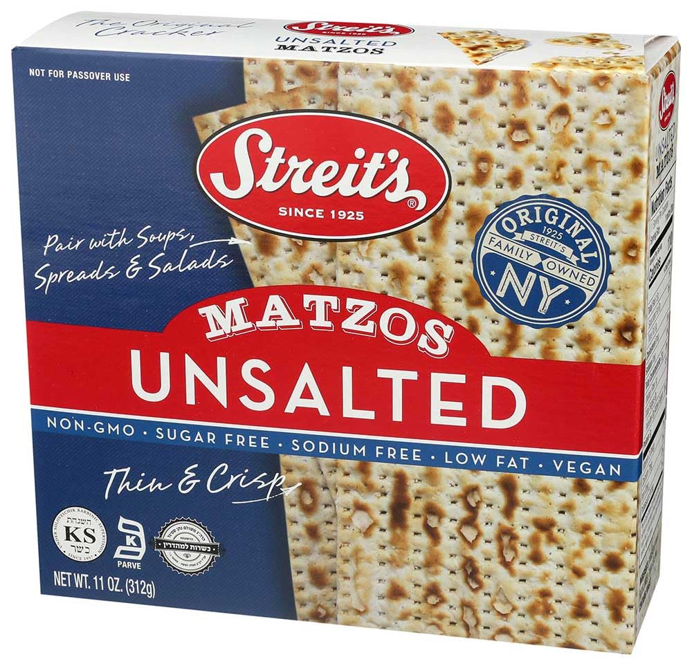 Streits Unsalted Matzo (12x11 Oz)