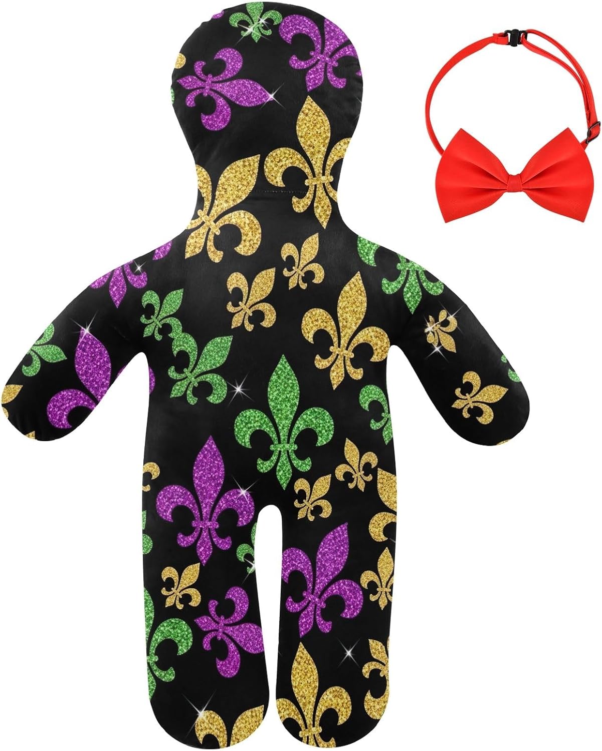 ODAWA All-Position Body Pillow for Sleeping with Removable Pillowcase, Fleur De Lis Pillow for Lounging 23 x 32 Inch