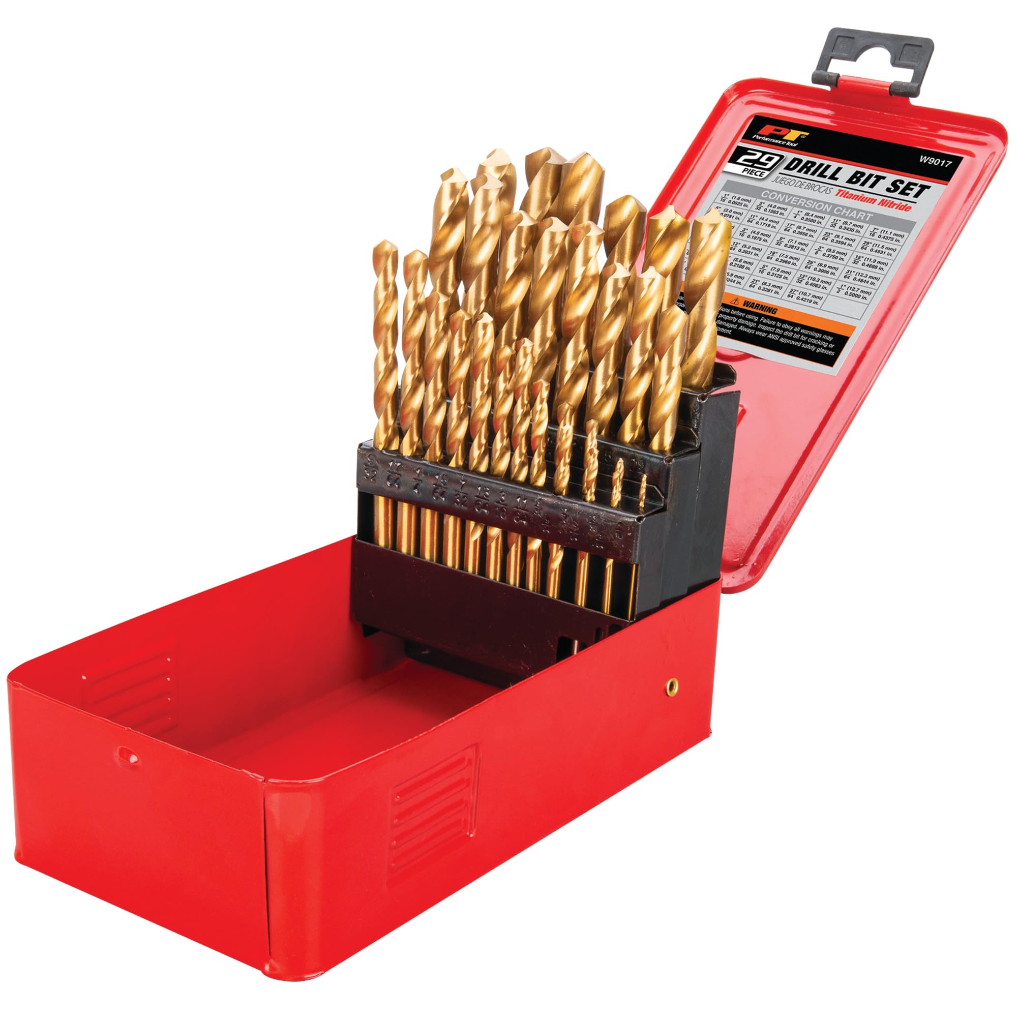 Amazon.com: Performance Tool W9017 Drill Bit Set with Steel Case