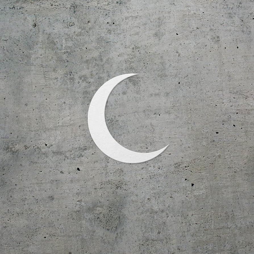 Amazon.com - Transparent Decal Stickers of Crescent Moon