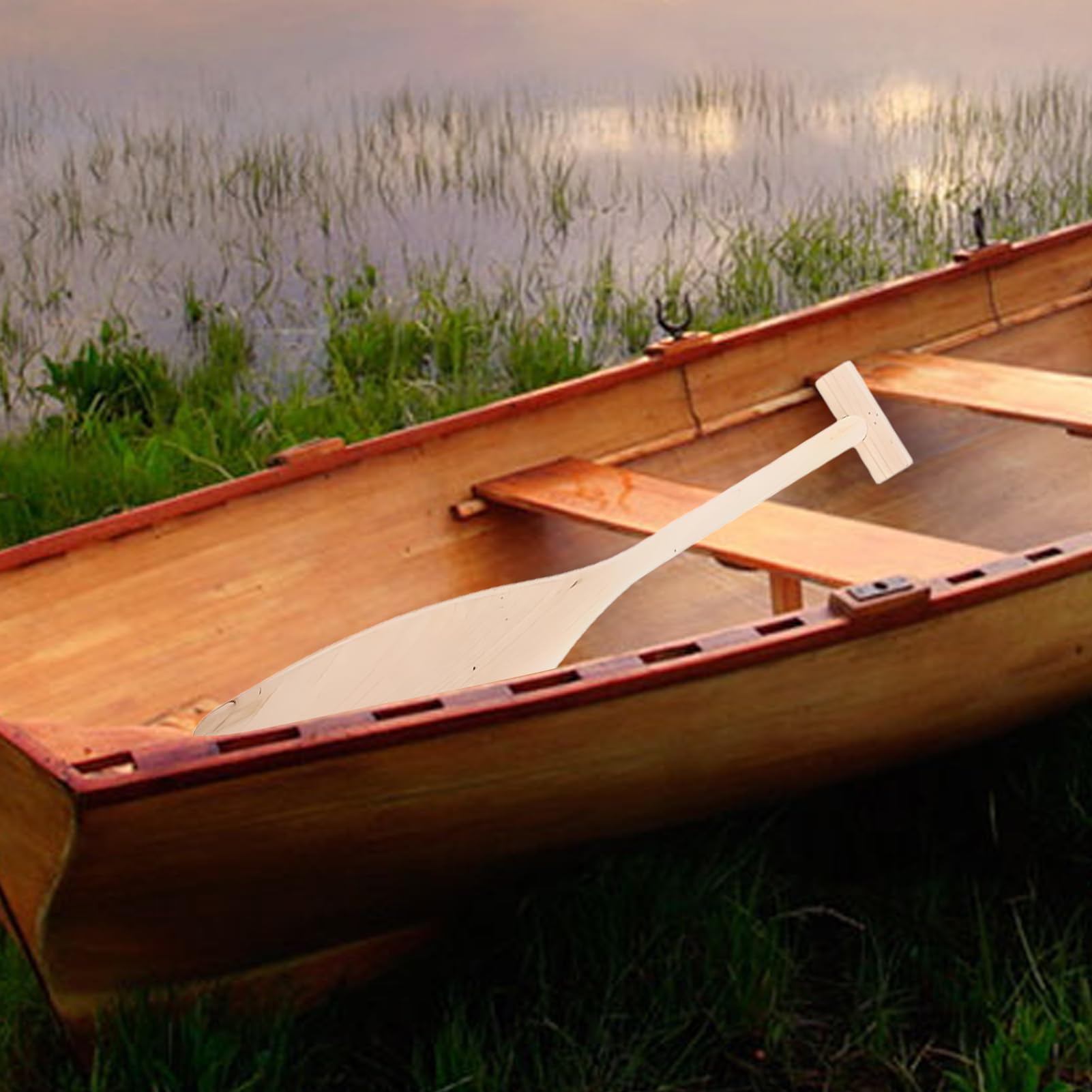 Pagaie De Kayak 50 cm Équipement nautique en bois léger pour bateau