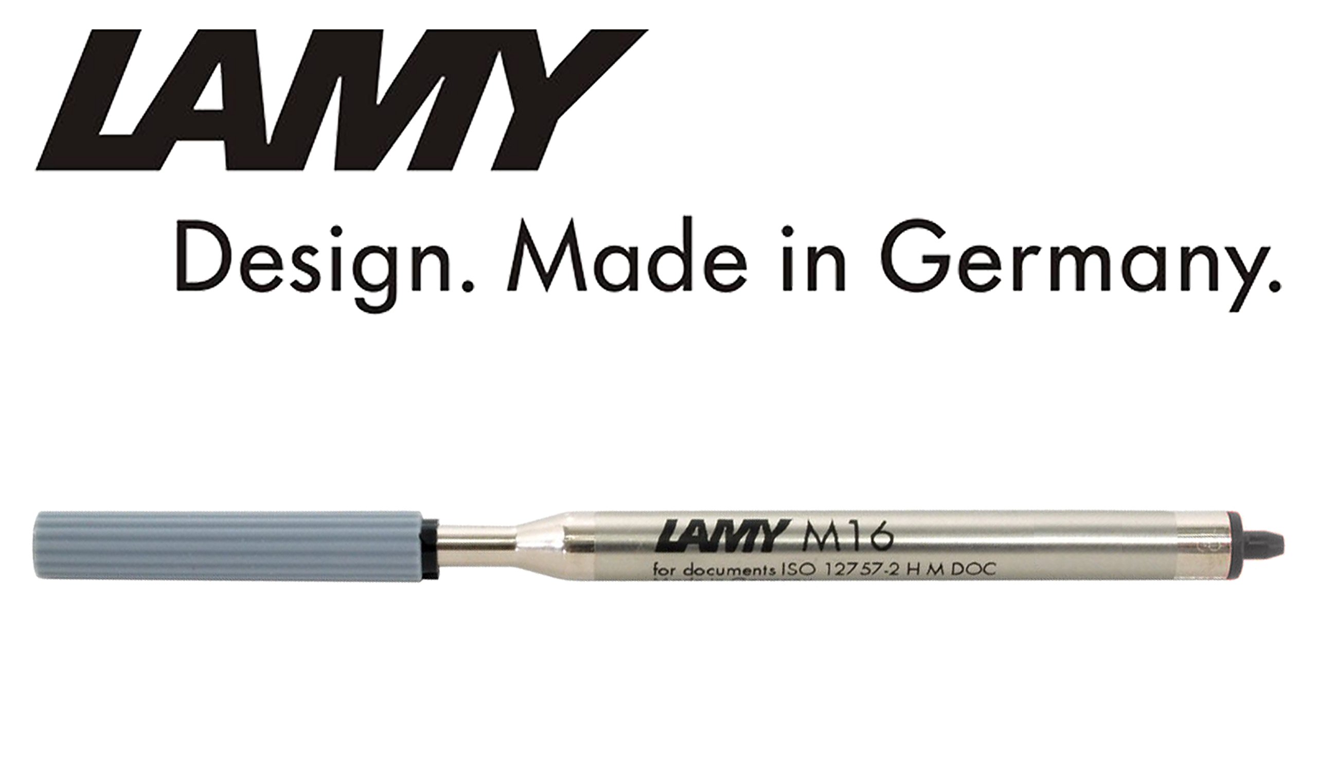 LAMY M 16 801 Ricarica Per Penna A Sfera - Colore Rosso, Tratto B (Largo) - Made In Germany