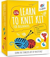 Vista 1 de CraftLab Kit de tejer - Suministros de tejido para principiantes con hilo de lana, agujas, instrucciones, regalo de bricolaje
