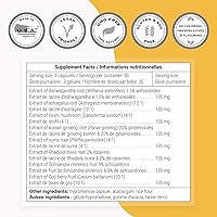 Vista 4 de Supersmart - Adaptix - Combinación de 8 extractos de plantas con propiedades adaptógenas (Ashwagandha, astrágalo, ginseng, reishi) Sin OMG y sin