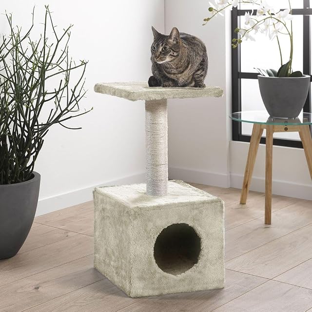 Foto 2 de 8 de Árbol para Gatos con nicho de 58 cm, Color Crudo