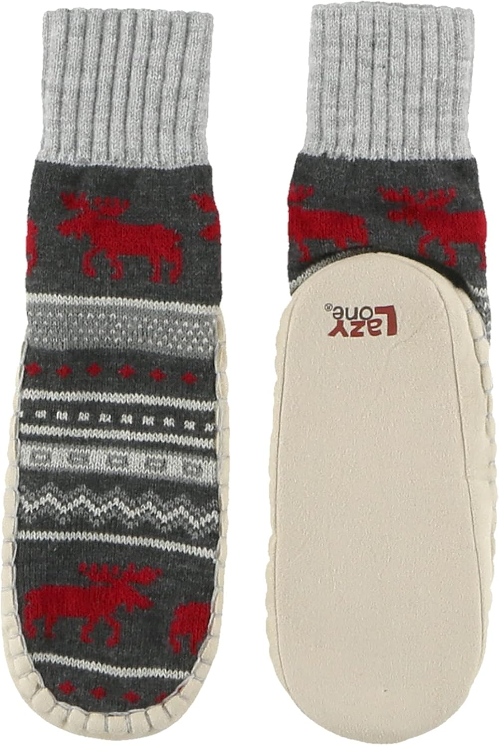 Lazy One Knitted Slippers, Cozy Slipper Socks for Women and Men