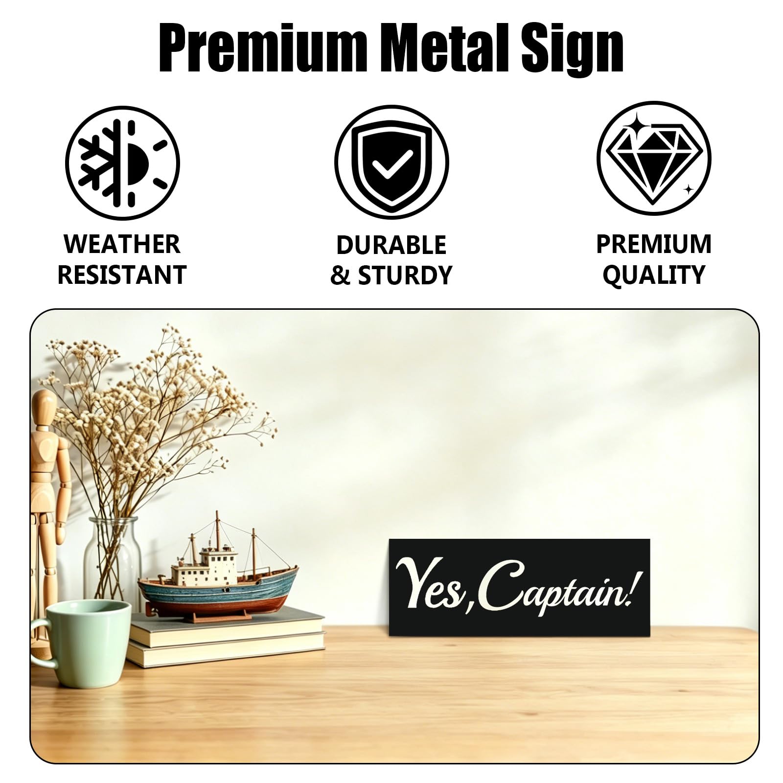 Letrero de pared de metal divertido, estilo vintage (40,6 x 122,9 cm) | Arte de pared con cita humorística para estudio de música y sala de karaoke