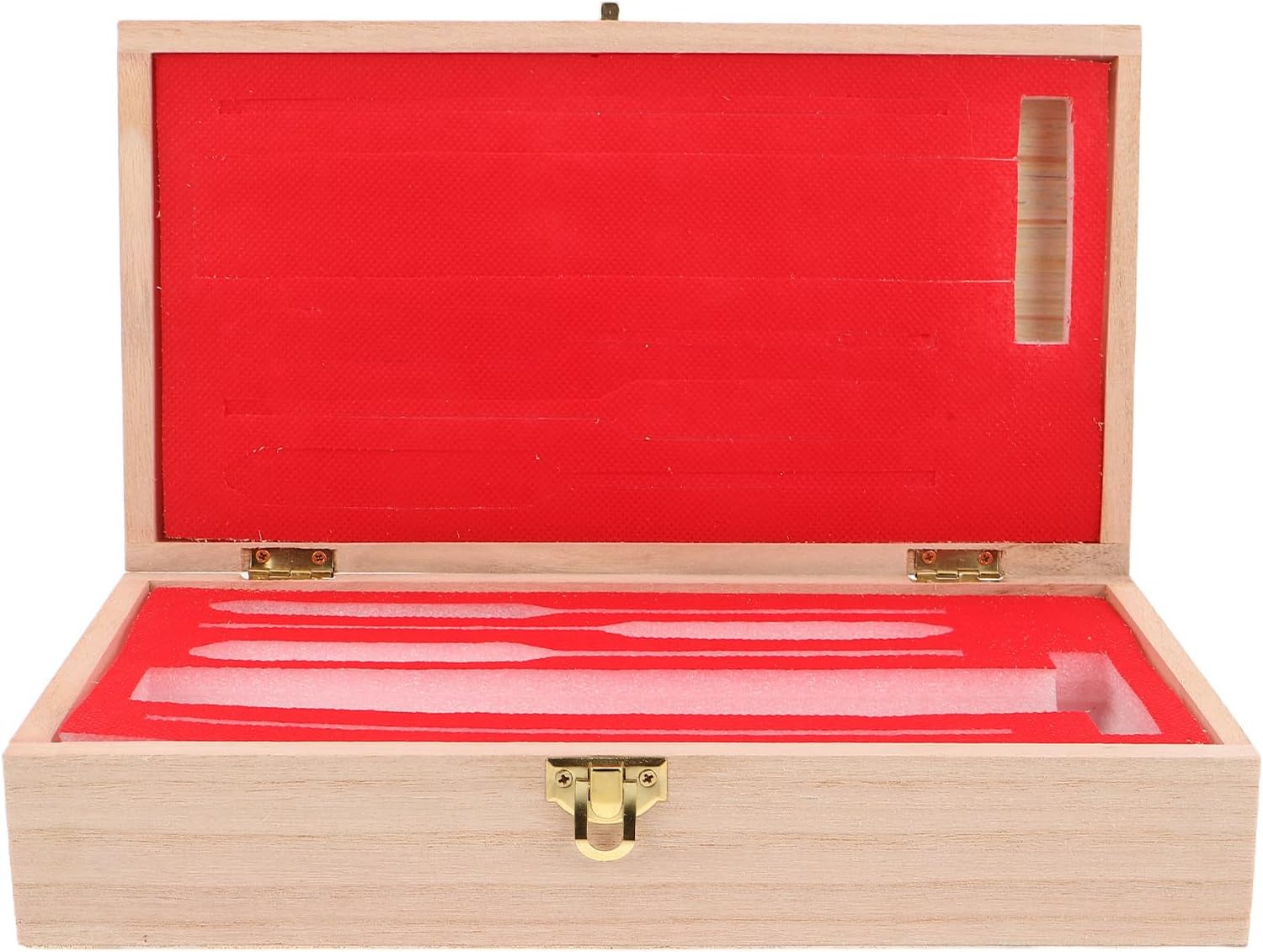 Mikinona Wooden Hydrometer Case: Foam-Padded Storage Box - Fragile Glass Instruments Protective Crate - Organizer for Winemaking Distilling Brewing Accessories