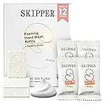 Tirtyl Skipper Foaming Hand Soap Tablet Refills - 12 Pack - 4oz fl total (12x 0.4 fl oz) - Rebranded - Compostable Packaging - Unscented