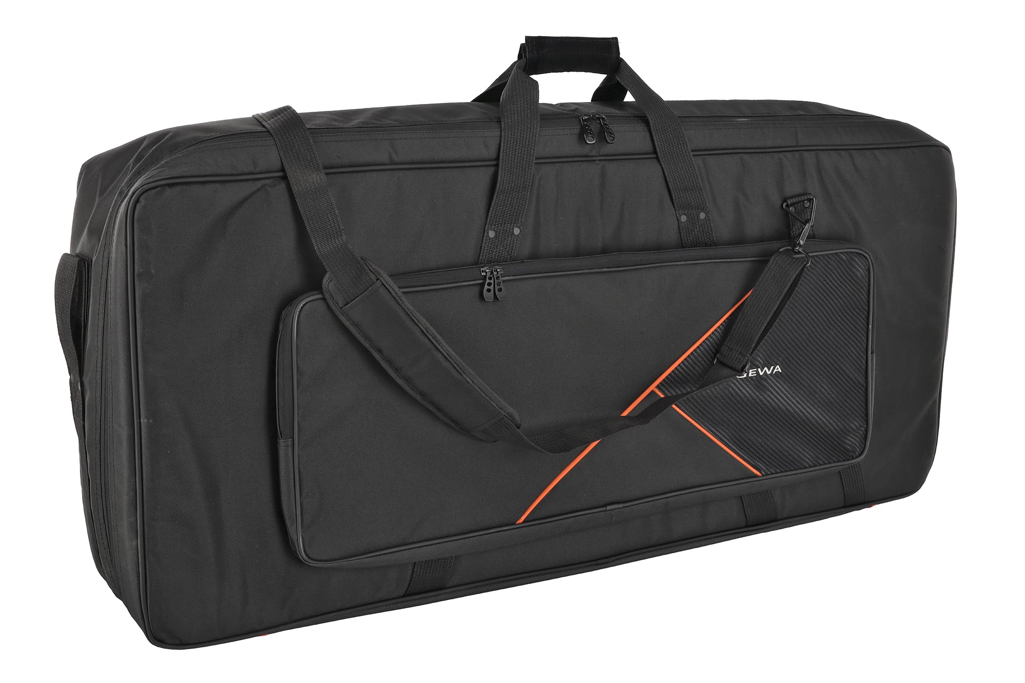 Keyboard Gig-Bag Premium, 108 x 45 x 18 cm, mit Notentasche, schwarz, reiß- und wasserfest